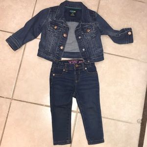 Jean jacket and jeans